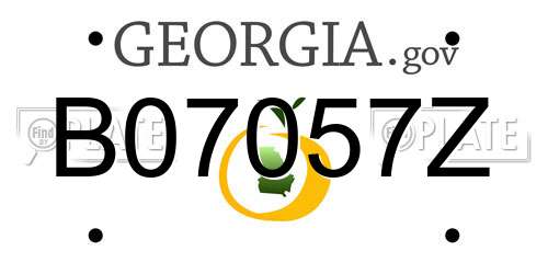 B07057Z Georgia License Plate