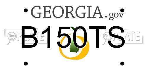 B150TS Georgia License Plate