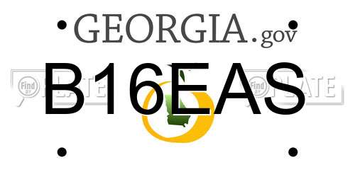 B16EAS Georgia License Plate
