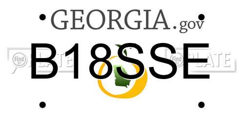 B18SSE Georgia License Plate