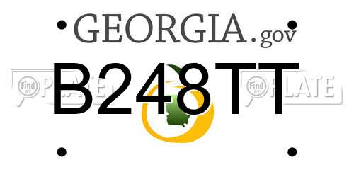 B248TT Georgia License Plate