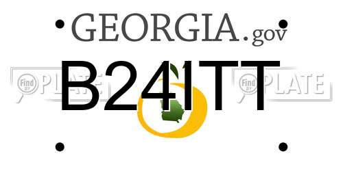B24ITT Georgia License Plate