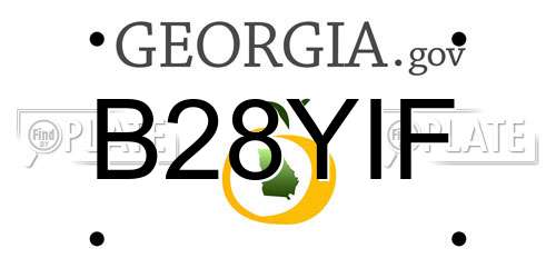 B28YIF Georgia License Plate