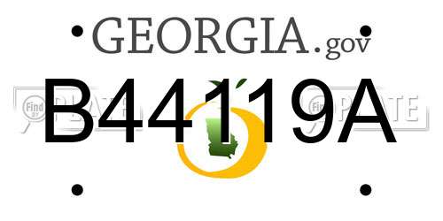 B44119A Georgia License Plate