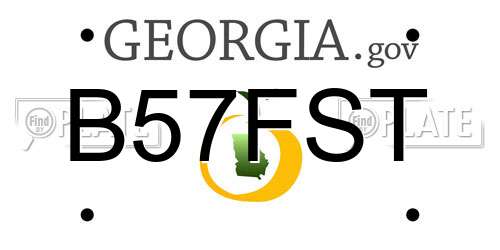 B57FST Georgia License Plate