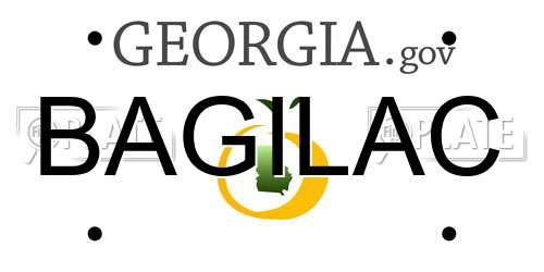 BAGILAC Georgia License Plate