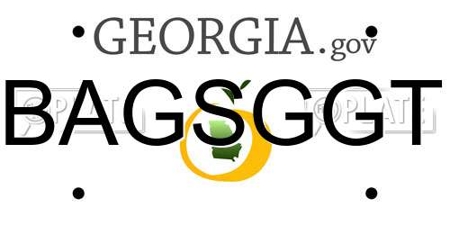 BAGSGGT Georgia License Plate
