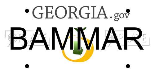 BAMMAR Georgia License Plate