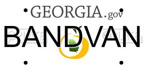 BANDVAN Georgia License Plate