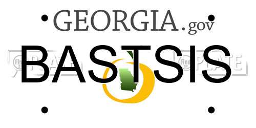 BASTSIS Georgia License Plate