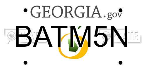 BATM5N Georgia License Plate