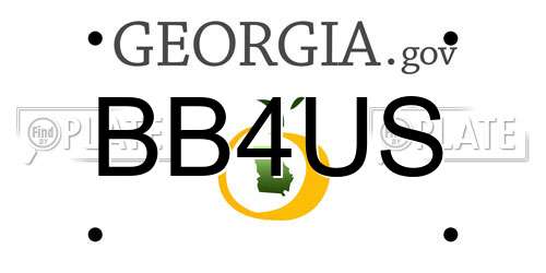 BB4US Georgia License Plate