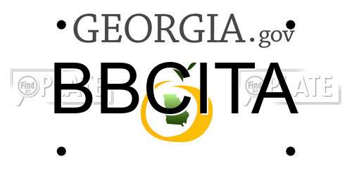 BBCITA Georgia License Plate