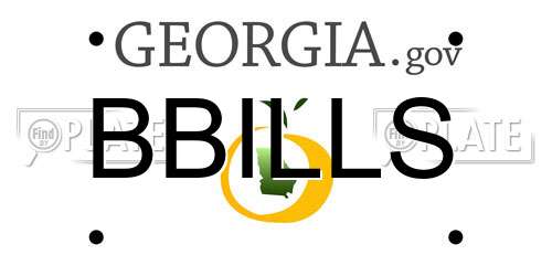 BBILLS Georgia License Plate