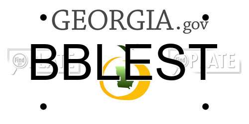 BBLEST Georgia License Plate