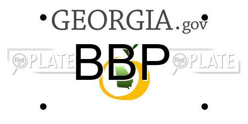BBP Georgia License Plate