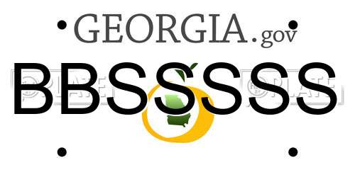 BBSSSSS Georgia License Plate