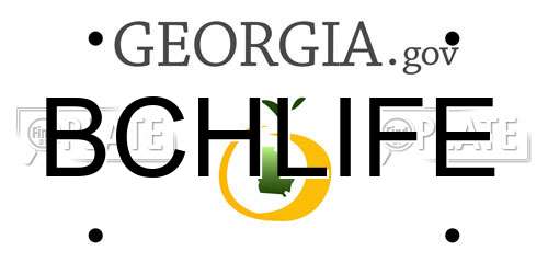 BCHLIFE Georgia License Plate