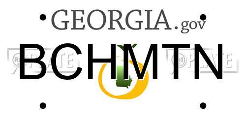 BCHMTN Georgia License Plate