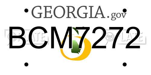 BCM7272 Georgia License Plate