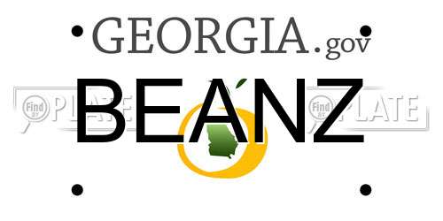 BEANZ Georgia License Plate