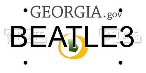 BEATLE3 Georgia License Plate