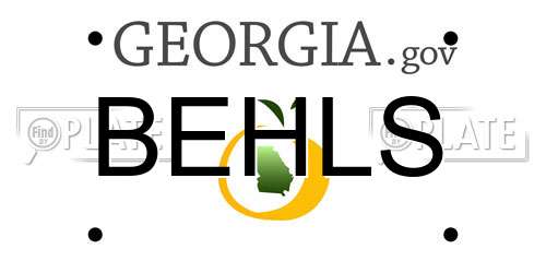 BEHLS Georgia License Plate
