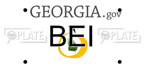 BEI Georgia License Plate