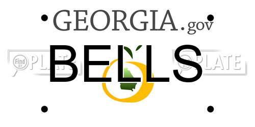 BELLS Georgia License Plate