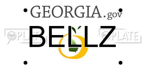 BELLZ Georgia License Plate