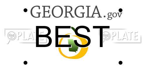 BEST Georgia License Plate