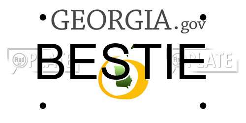 BESTIE Georgia License Plate