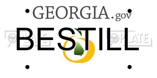 BESTILL Georgia License Plate