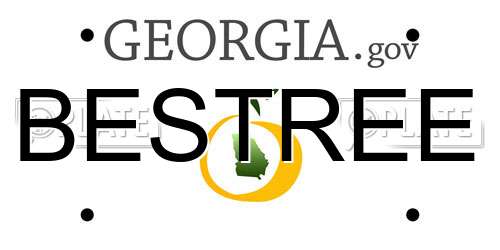BESTREE Georgia License Plate