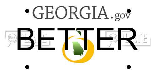 BETTER Georgia License Plate