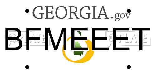 BFMEEET Georgia License Plate