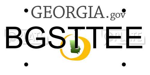 BGSTTEE Georgia License Plate