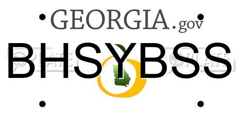 BHSYBSS Georgia License Plate