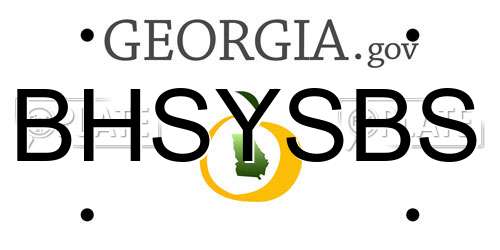 BHSYSBS Georgia License Plate