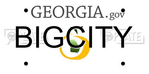 BIGCITY Georgia License Plate
