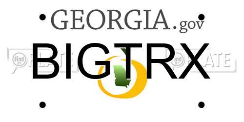 BIGTRX Georgia License Plate