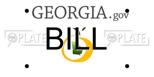 BILL Georgia License Plate