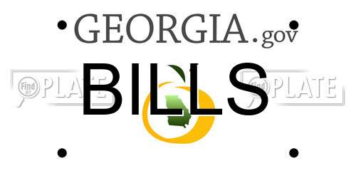 BILLS Georgia License Plate