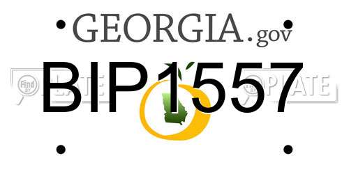 BIP1557 Georgia License Plate