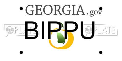 BIPPU Georgia License Plate