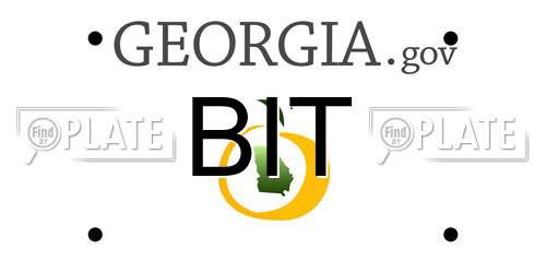 BIT Georgia License Plate