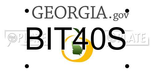 BIT40S Georgia License Plate