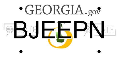 BJEEPN Georgia License Plate