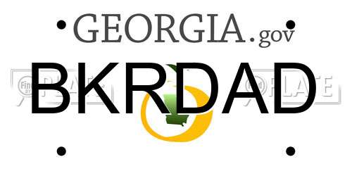 BKRDAD Georgia License Plate