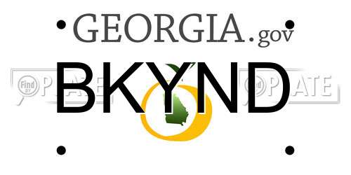 BKYND Georgia License Plate